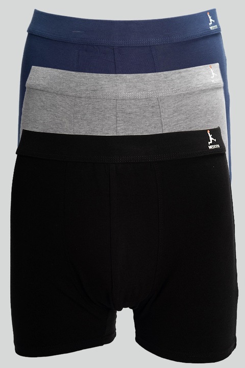 Boxeri de bărbați din bumbac respirabil, Negru