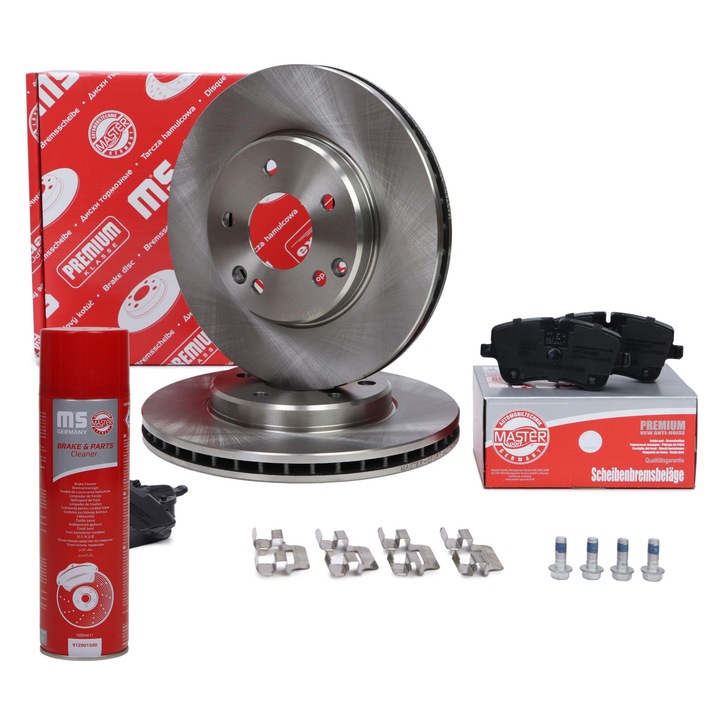 Master-Sport féktárcsa és fékbetét készlet, szellőztetett, 288x25mm, Mercedes-Benzhez