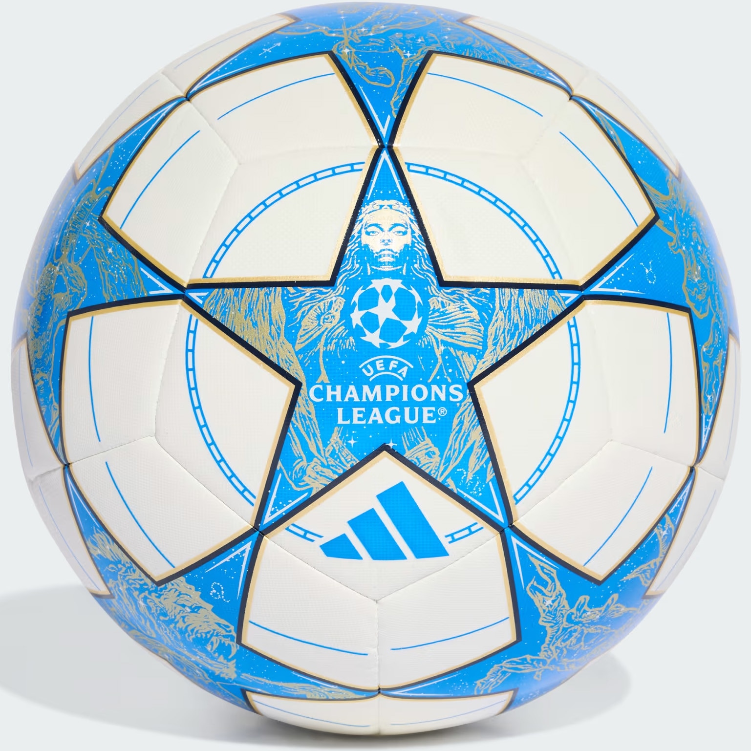 Minge fotbal Adidas UCL Training 25/26, marime 5, alb/albastru