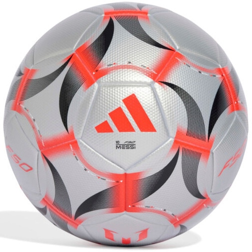 Minge fotbal Adidas Messi League, marime 5, argintiu