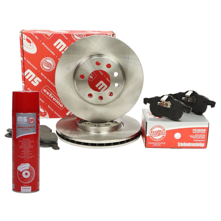 Master-Sport féktárcsa és fékbetét készlet, szellőző, 280x42mm, 5 lyuk, 14.3kg