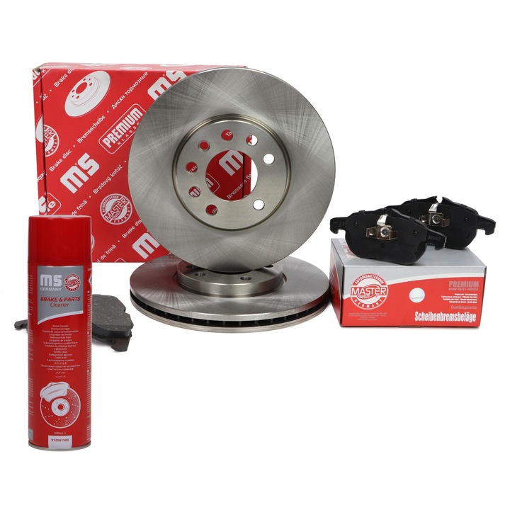 Master-Sport féktárcsa és fékbetét készlet, szellőztetett, 285x42.1mm, 5 lyuk, Fiat Croma, Opel Vectra, Saab 9-3 modellekhez