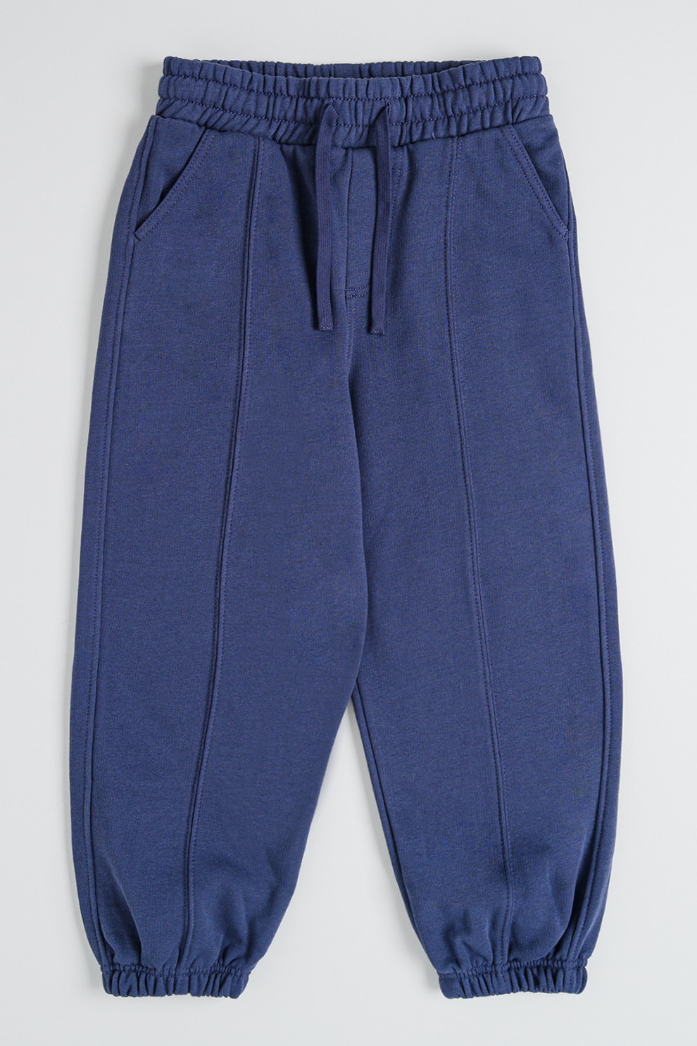 United Colors of Benetton, Pantaloni uni de trening cu snur, Gri carbune, 160 CM