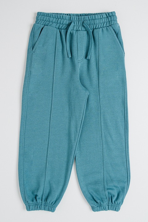 United Colors of Benetton, Húzózsinóros egyszínű szabadidőnadrág, Vízzöld