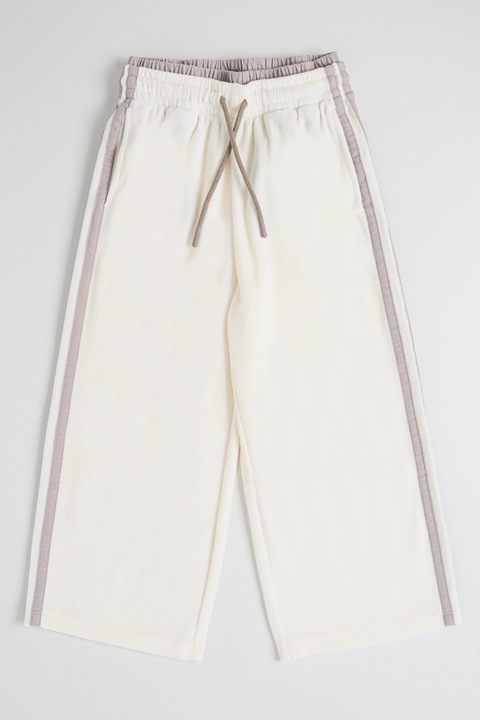 United Colors of Benetton, Bő szárú húzózsinóros szabadidőnadrág, Krémszín