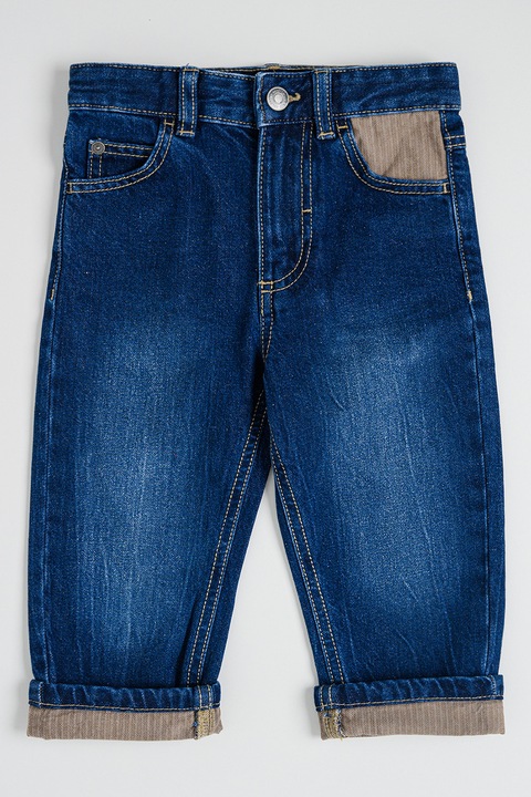 United Colors of Benetton, Bruce straight fit farmernadrág, Sötétkék, 98 CM