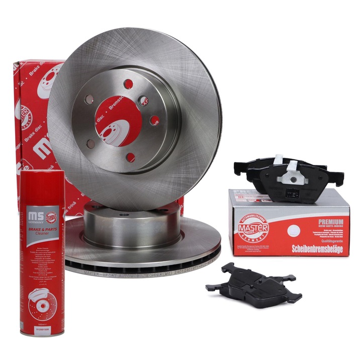 Master-Sport féktárcsa és fékbetét készlet, szellőző, 300x24mm, Audi A4 B8-hoz, 16.43kg