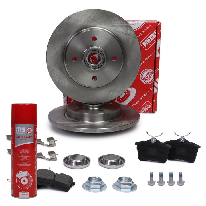 Fékbetét és féktárcsa készlet Master-Sport, 268mm, 12mm vastagság, Citroen Berlingo/Berlingo First/B9, 7.53kg
