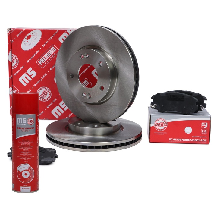 Комплект дискове и накладки Master-Sport, вентилирани, 280x26mm, за Hyundai, Kia