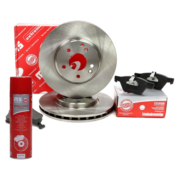 Комплект дискове и накладки Master-Sport, вентилирани, 300x46,5 мм, 5 отвора, многоцветни