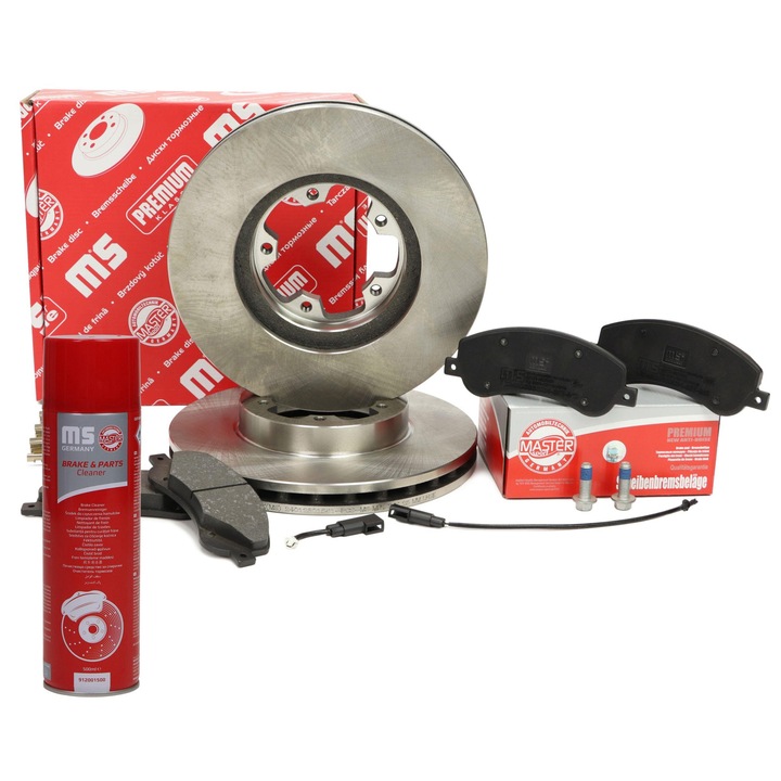 Комплект дискове и накладки за спирачки Master-Sport, вентилирани, 280x165мм, за Ford Transit