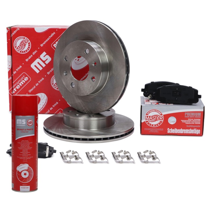 Master-Sport féktárcsa és fékbetét szett, szellőző, 241mm, 18mm vastagság, Hyundai i10, Kia Picanto