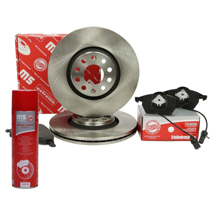 Master-Sport féktárcsa és fékbetét szett, szellőztetett, 5 lyuk, 312x74mm, sokszínű