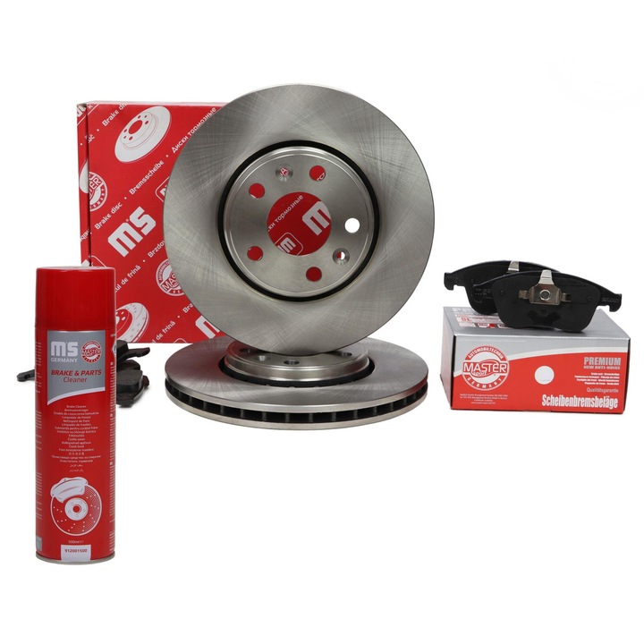 Master-Sport féktárcsa és fékbetét szett, szellőztetett, 296x26mm, Renault-hoz