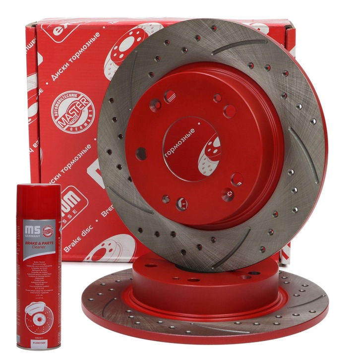 Master-Sport hátsó féktárcsa, 2 darab, 260x140, 5 lyuk, többszínű