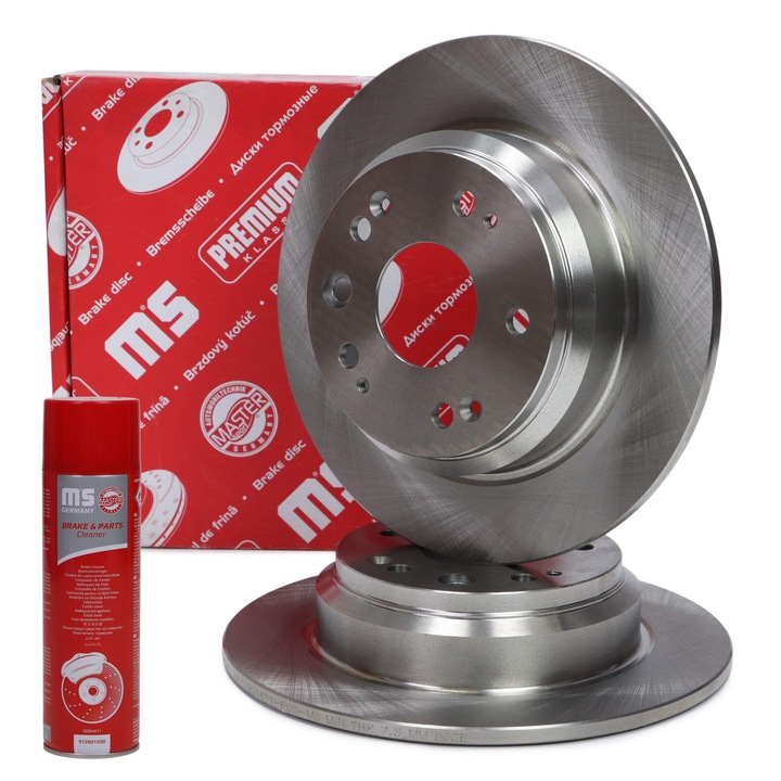 Master-Sport hátsó féktárcsa, 2 db-os készlet, 282x61,1mm, 5 lyuk, többszínű