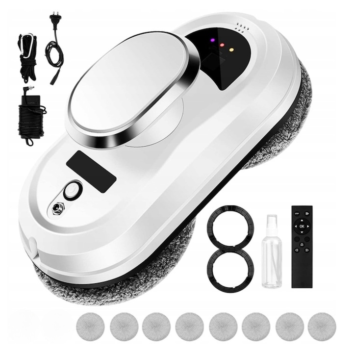 Aspirator robot, Lydsto, S1, negru, 3000Pa, cu lampa UV, statie de andocare, Negru