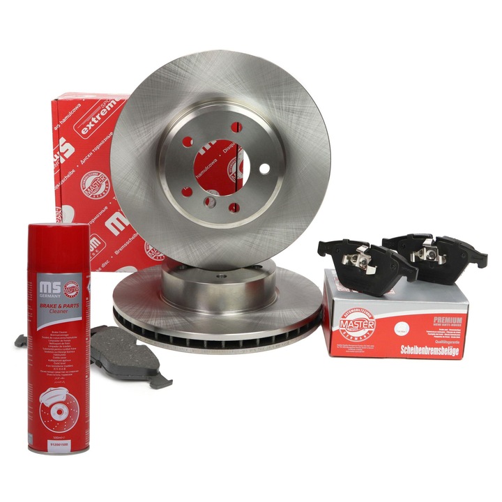 Master-Sport féktárcsa és fékbetét készlet, szellőző, 324x77mm, 5 lyuk, többszínű