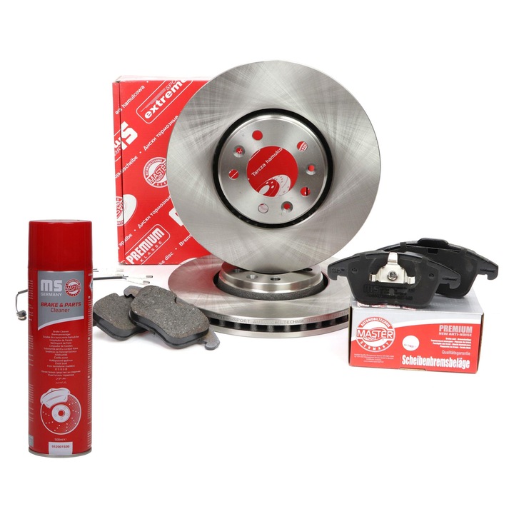 Master-Sport féktárcsa és fékbetét készlet, szellőző, 304x28mm, 5 lyuk, Citroen C5 III-hoz