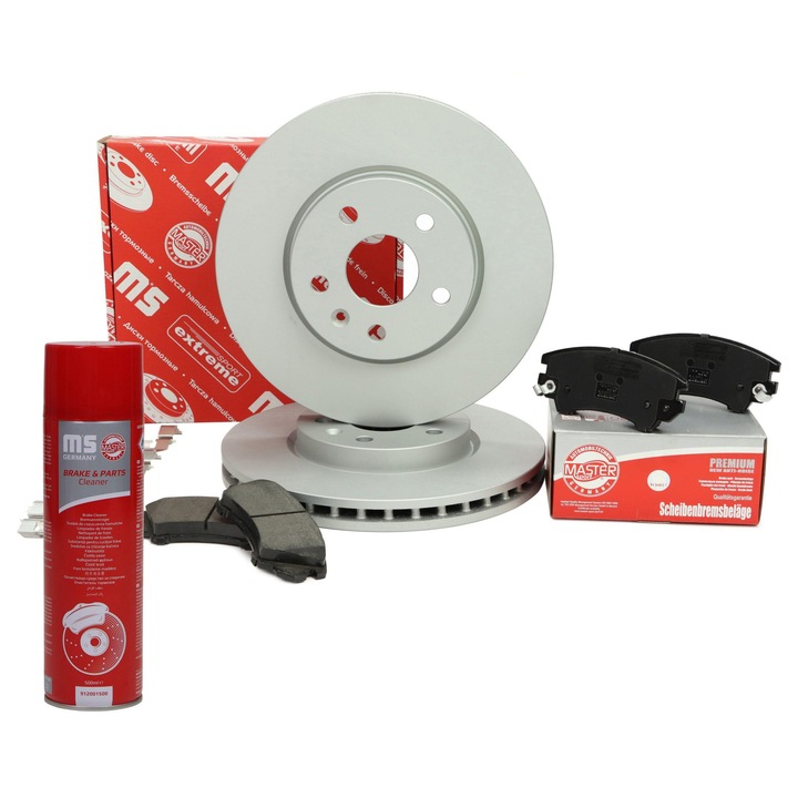 Комплект дискове и накладки Master-Sport, вентилирани, 5 отвора, 19 мм дебелина