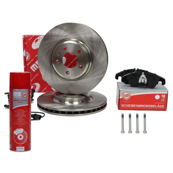 Master-Sport féktárcsa és fékbetét szett, szellőztetett, első