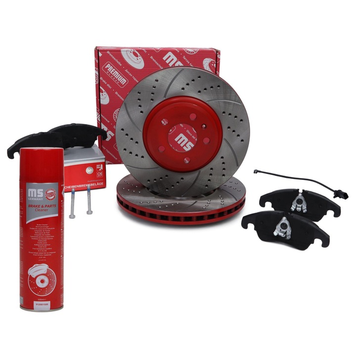 Master-Sport féktárcsa és fékbetét szett, szellőztetett, 320x30mm, Audi A4 Allroad B8-hoz kompatibilis, 22.5kg