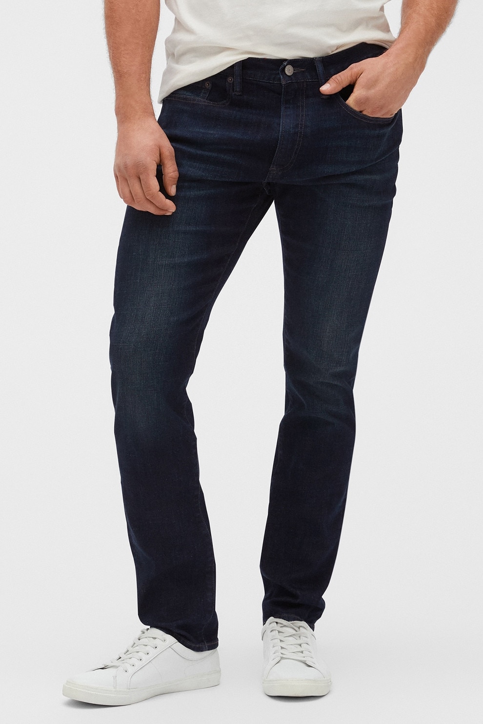 GAP, Blugi slim fit GapFlex, Bleumarin, W30-L32