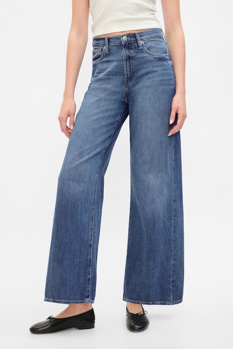 GAP, Magas derekú bő szárú farmernadrág, Világoskék