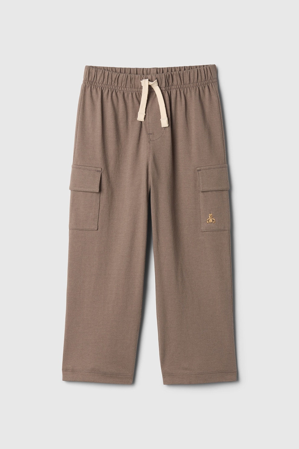 GAP, Pantaloni de trening cargo din bumbac, Grej, 105 CM