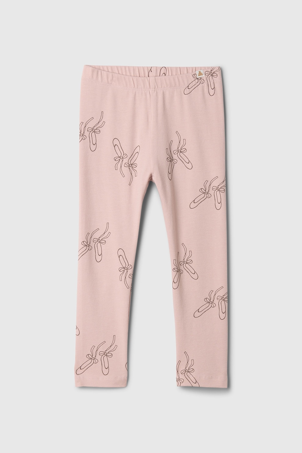 GAP, Colanti cu talie medie si imprimeu, Roz prafuit, 90 CM