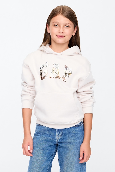 GAP, Худи с джоб кенгуру, Мръснобял