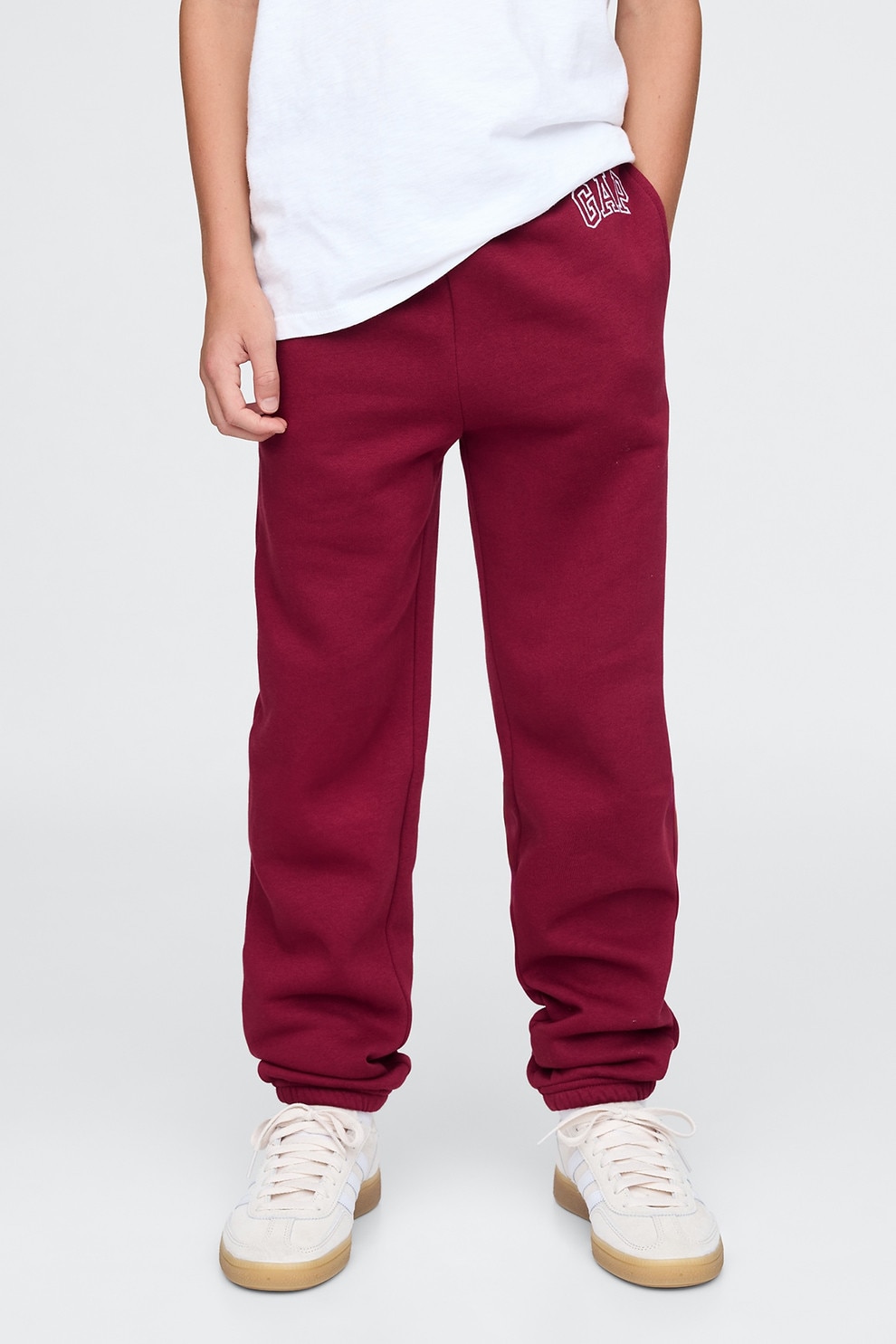 GAP, Pantaloni de trening cu talie ajustabila, Visiniu, 130 CM