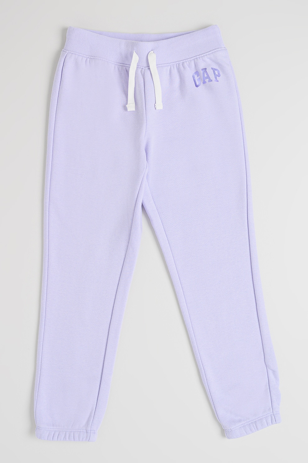 GAP, Pantaloni de trening din bumbac cu snur, Lila, 160 CM