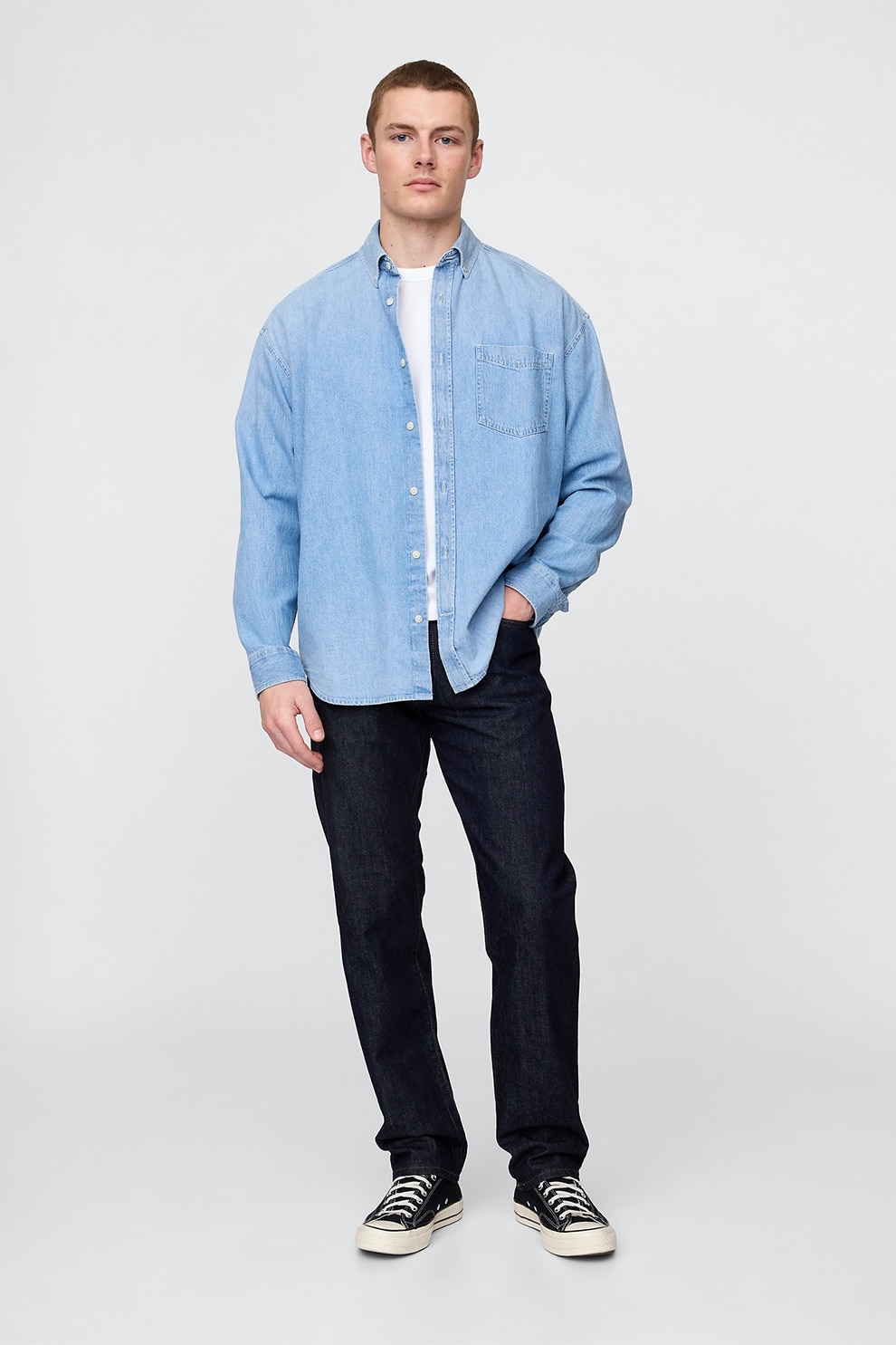 GAP, Blugi drepti, Negru, W33-L32