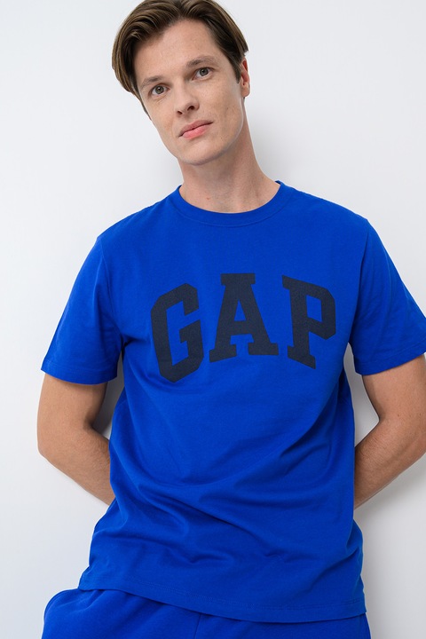 GAP, Tricou regular-fit cu logo, Albastru royal