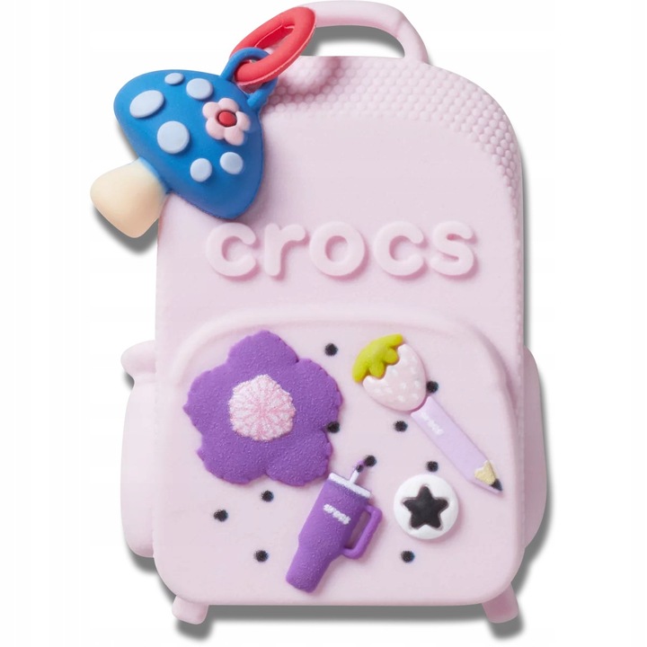 Crocs, Accesoriu incaltaminte Jibbitz, Crocs Classic Pink Backpack, Multicolor