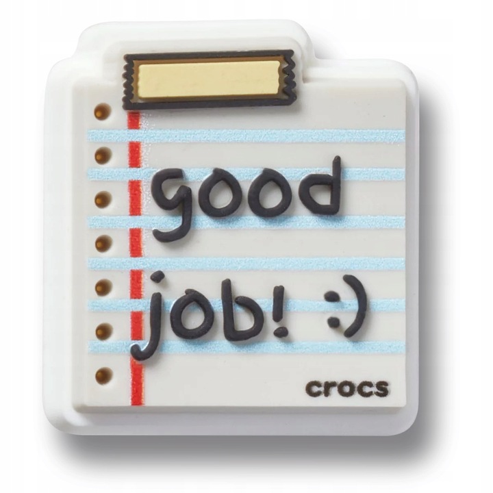 Crocs, Accesoriu incaltaminte Jibbitz, Good Job Notepad, Multicolor
