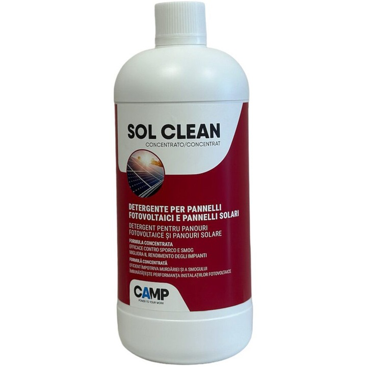 SOL CLEAN Solutie concentrata curatare panouri fotovoltaice 1 l c.1081001