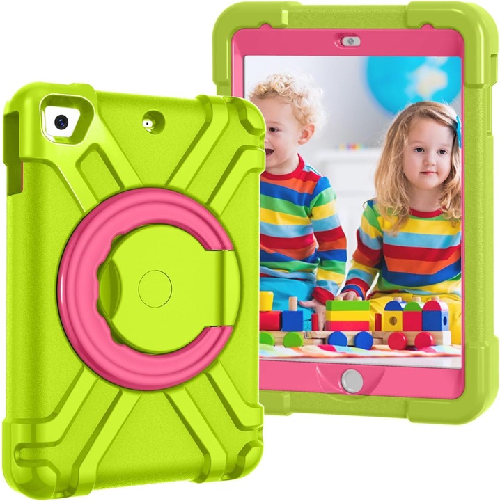 Husa Sigloo pentru iPad Mini 1/2/3, 7.9" –Protectie Antisoc, Suport Reglabil, Design Usor, Verde