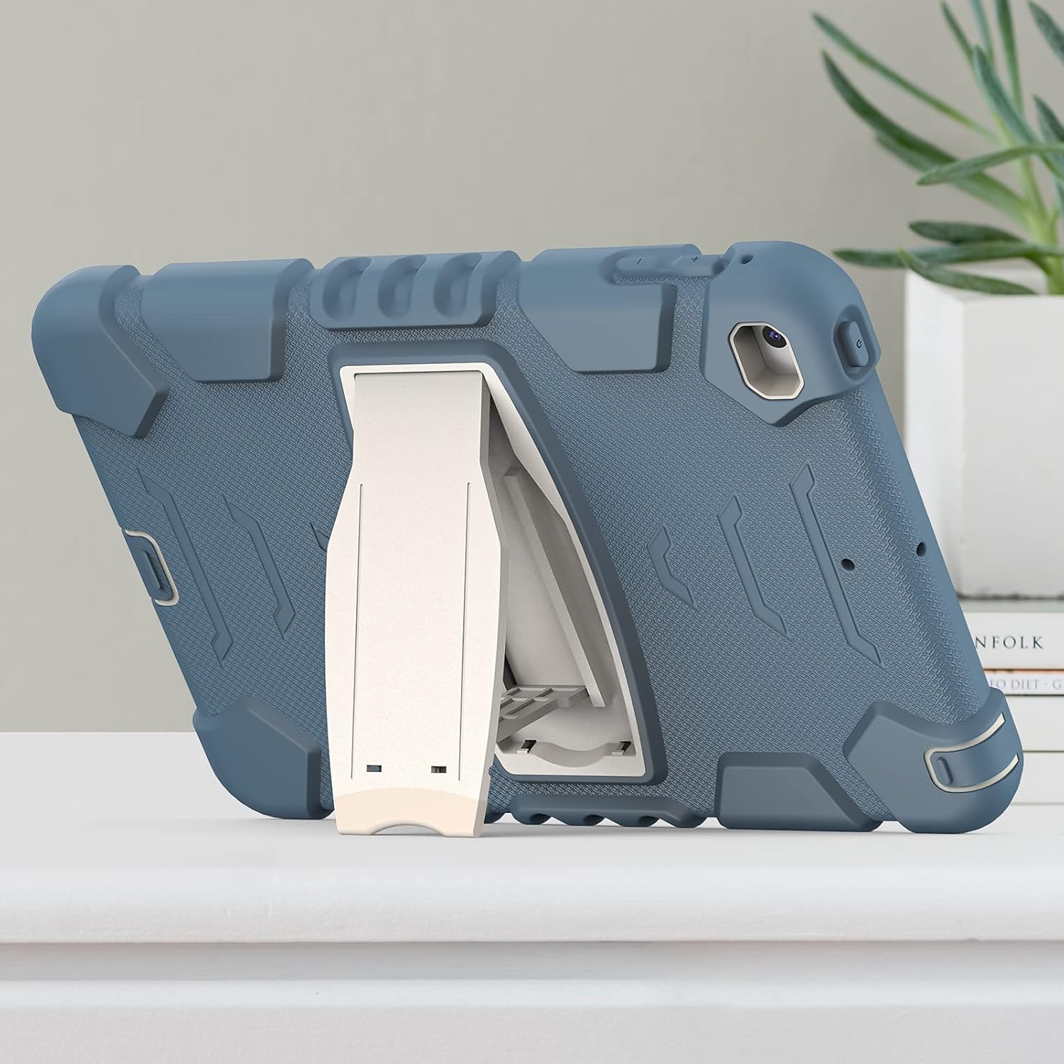 Husa Sigloo pentru iPad Mini 4/5 (2015/2019), 7.9" –Protectie Antisoc, Suport Reglabil, Gri