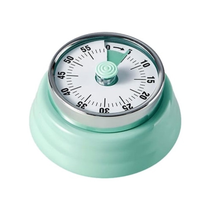 Кухненски таймер от неръждаема стомана, 60 минути, с магнитна стойка