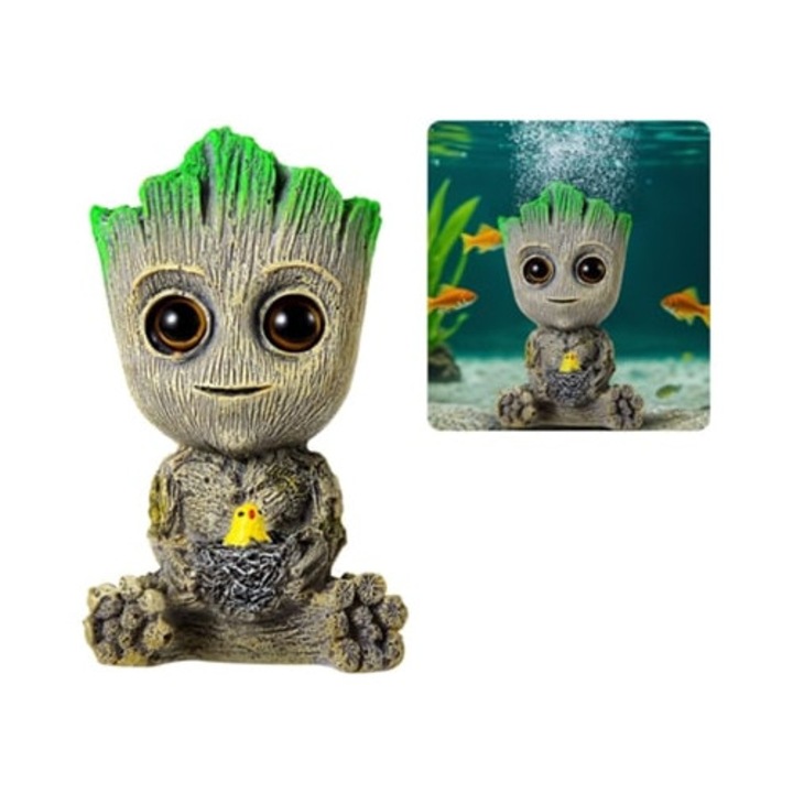 Decoruri acvariu, ornamente din rasina ecologica, set accesorii acvariu