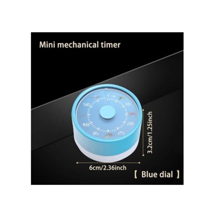 Кухненски таймер от неръждаема стомана, 60 минути, с магнитна стойка