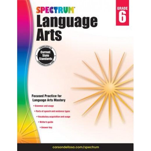 Spectrum Language Arts, Grade 6, Spectrum (Compiled by)