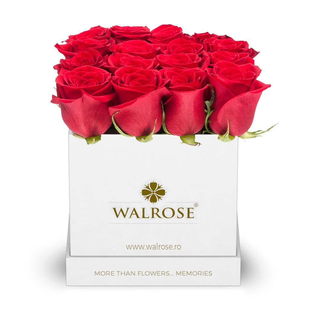 Cutie cu flori Red Desire Walrose Small Box