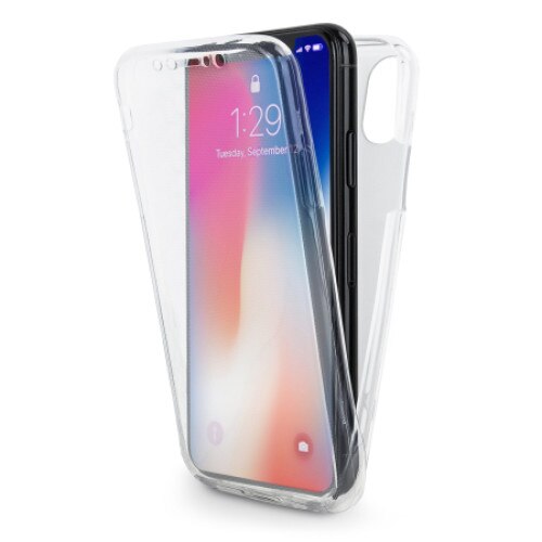Husa Apple iPhone X, MyStyle FullBody ultra slim TPU , fata - spate transparenta