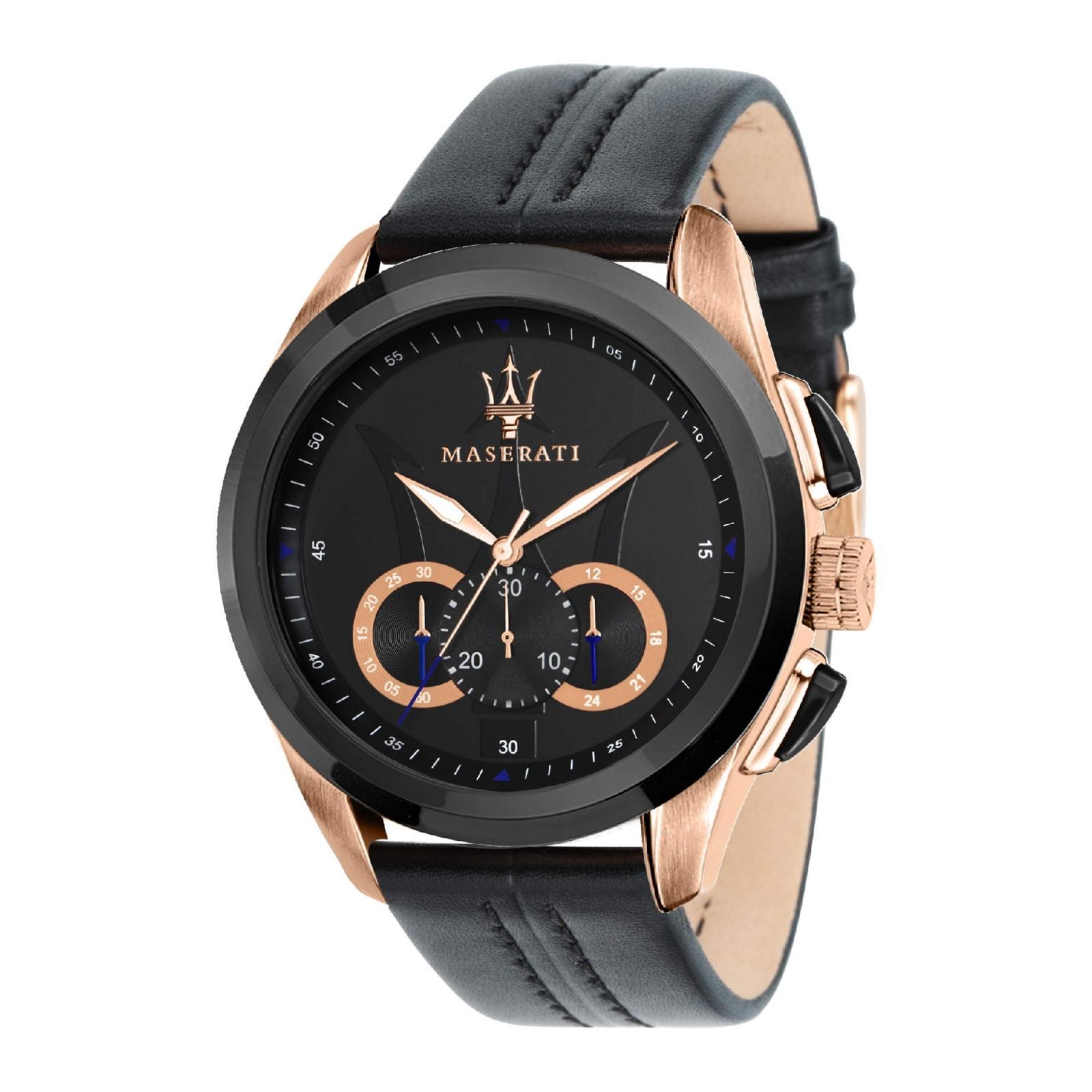 Ceas barbatesc Maserati R8871612025 Quartz Negru, Rose gold