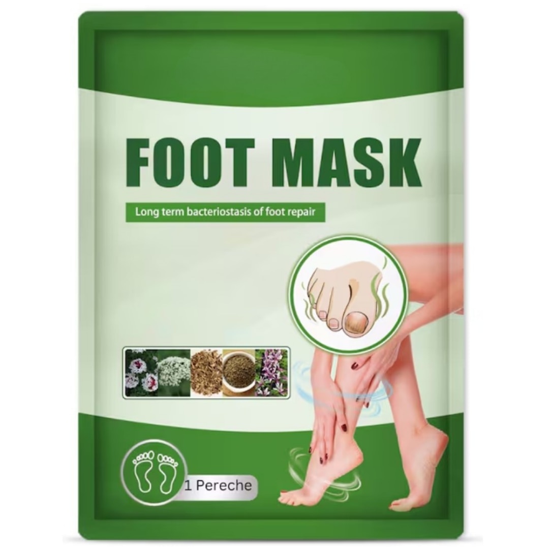 Sosete cu masca exfolianta pentru picioare Macvi®, 1 pereche, hidratare intensa, exfoliere delicata, eliminarea mirosurilor, ingrijire naturala pentru piele catifelata