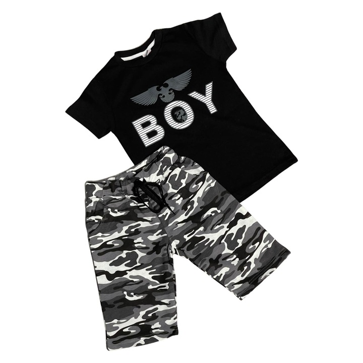 Комплект за деца, 3-7 години, Army, Boy, Черно/Сиво - 4 години