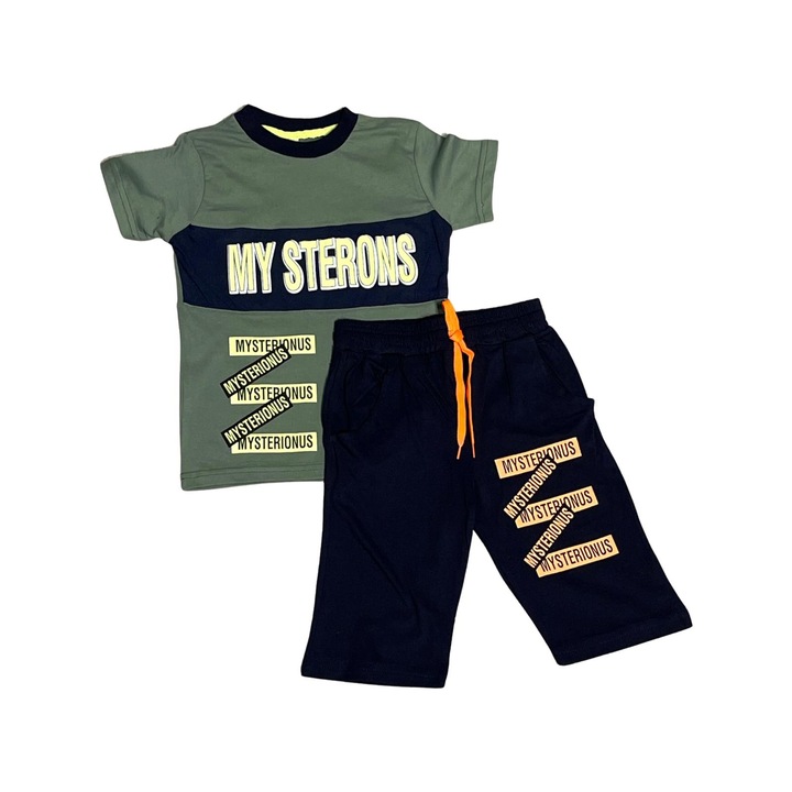 Комплект за деца, 3-7, My Sterons, Зелен, Зелен/Черен